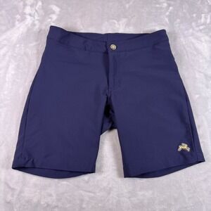 Tracksmith Longfellow Run Cannonball Run Shorts Men's Blue Size 30 Made in USA